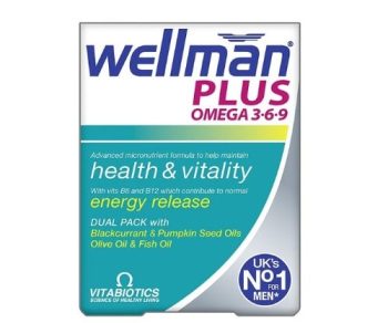 VITABIOTICS WELLMAN PLUS OMEGA 3.6.9 X56 TABS