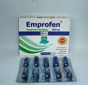 EMPROFEN IBUPROFEN SOFTGELS 200MG X10 Capsules