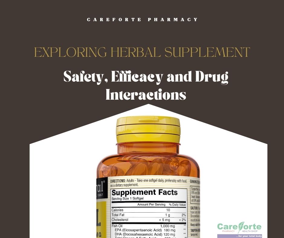 exploring herbal supplement safety efficacy and drug interaction