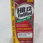 HB12 Fortified Folic Acid, Zinc 200 mls