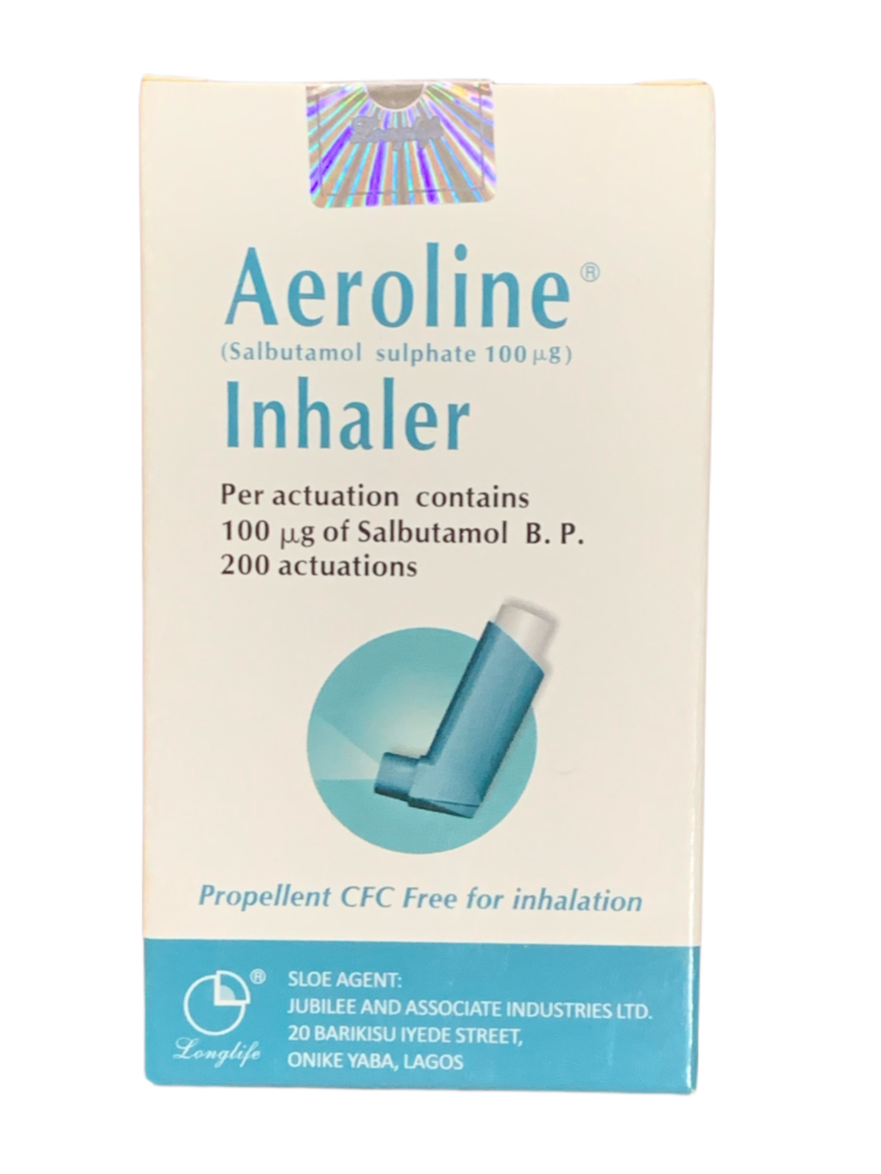 Aeroline Inhaler 100 cg x 200 Doses