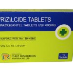 Prizilcide (Praziquantel Tablets Usp 600mg) X10 Tablets